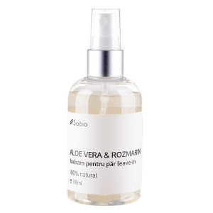 Balsam pentru par natural leave-ln cu aloe vera și rozmarin, Sabio