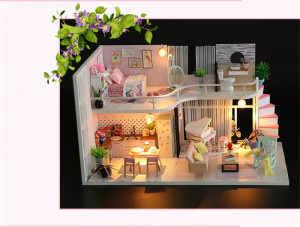 Casuta De Asamblat DIY Anna, in miniatura, Joc interactiv, educational 2