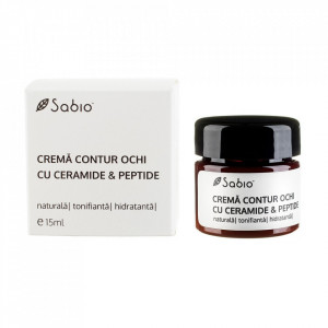 Crema contur ochi cu ceramide si peptide, Sabio