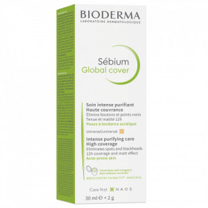Crema de fata Bioderma Sebium Global Cover pentru ten acneic - Img 3