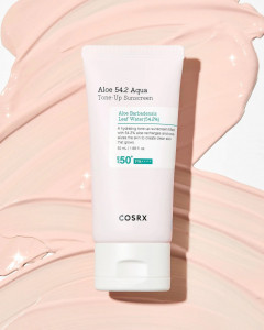 Crema de fata cu protectie solara SPF 50+ PA++++ Aloe 54.2 Aqua Tone-up, Cosrx, 50 ml