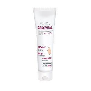 Crema de fata nuantatoare Medium Tint Cc cu Spf 20 Gh3 Evolution, 30 ml, Gerovital