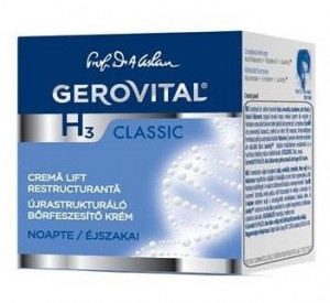 Crema lift hidratanta de noapte Gerovital H3 Classic