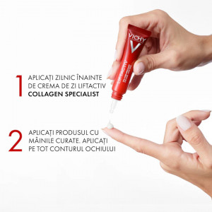 Crema cu efect antirid pentru conturul ochilor Vichy Liftactiv Collagen Specialist, 15ml