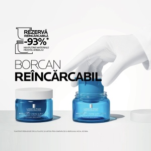 Rezerva Crema supra-activata cu acid hialuronic si SPF 30 Hyalu B5, 50 ml, La Roche-Posay
