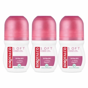 Deodorant roll-on Soft, 3 x 50 ml, Borotalco