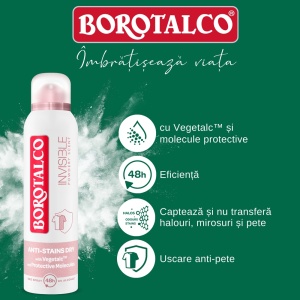 Deodorant Spray antiperspirant Invisible Pink, Borotalco 3 x 150 ml.png