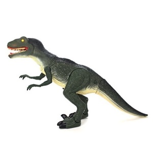 Dinozaur interactiv cu telecomanda, iumini si sunete, Dinosaur Planet, 30 cm