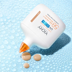 Fluid hidratant colorat cu protectie solara SPF 50 Nuanta Light Capital Soleil UV Aqua, 50 ml, Vichy