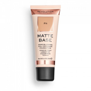 Makeup Revolution, REVOLUTION, Vegan, Matte Finish, Liquid Foundation, F 11, 28 ml