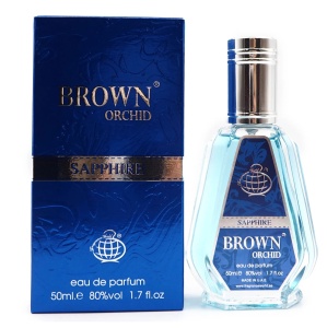 Fragrance World Brown Orchid Sapphire, Apa de Parfum, Unisex, 50 ml