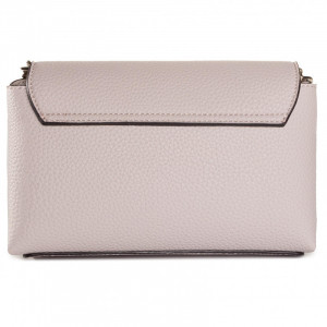 Geanta Guess, crossbody mica, cu logo metalic Uptown Chic, Bej - Img 5