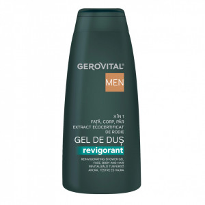Gel de dus revigorant Gerovital H3 Men