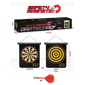 Joc interactiv Magnetic Dart Board, 6 sageti incluse, 44,5x37 cm