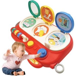 Jucarie Interactiva Educativa Discovery Pop-Up cu Sunete si Culori, 12+ luni