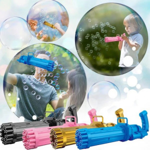 Jucarie Pistol de facut baloane de sapun - Gatling Bubble 21 Holes