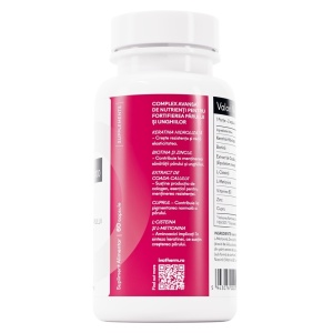 Keratine pentru stimularea cresterii parului Ivatherm Ivahair, 1000 mg, 60 capsule