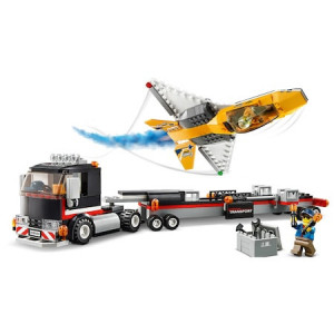 LEGO City Great Vehicles - Transportor de avion cu reactie pentru spectacol aviatic 60289