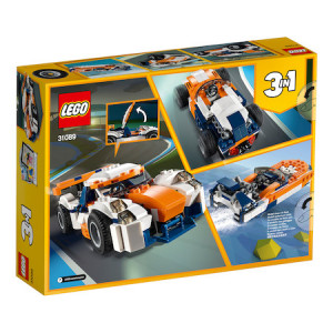 LEGO Creator 3 in 1 - Masina de curse Sunset 31089, 221 piese