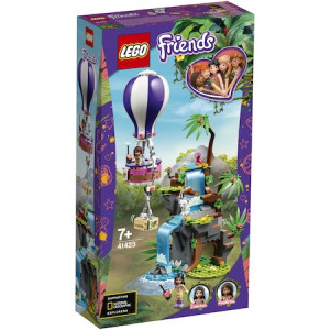 LEGO Friends - Salvarea tigrului din jungla cu balonul de aer cald 41423, 302 piese