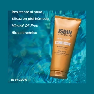 Lotiune iluminatoare cu protectie solara SPF 30 Fotoprotector Body Glow, 200 ml, Isdin