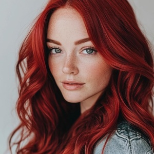 Masca colorata pentru par blond GK Hair, Bombshell, Red