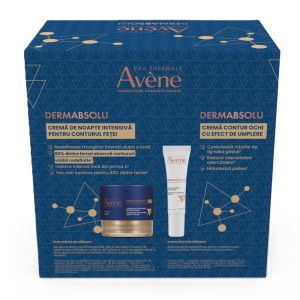 Pachet Avene Crema de noapte intensiva DermAbsolu, 40 ml + Crema contur ochi DermAbsolu, 15 ml