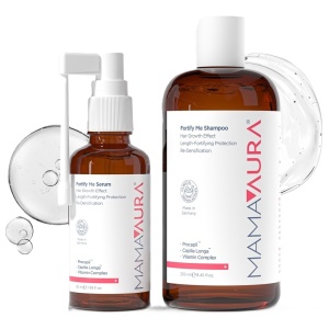 Pachet Fortify Me Mamaaura Sampon redensificator, 250 ml + Ser redensificator, 50 ml