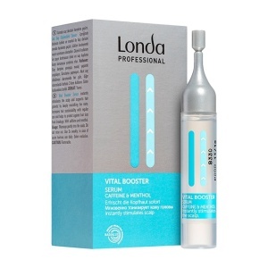 Pachet Londa Professional Vital Booster – Sampon energizant 250 ml cu ulei de samburi de struguri, cafeina si mentol + Ser anticadere 6x9 ml