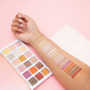 Paleta farduri pleoape I Heart Revolution, Unicorn Heart Glow, 18 nuante, 18 g - Img 2