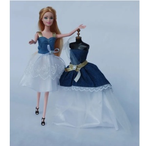 Papusa Sariel cu Rochie Eleganta si Accesorii