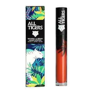 Ruj lichid mat Natural & Vegan All Tigers 785 Hear me roar, Corai, 8 ml
