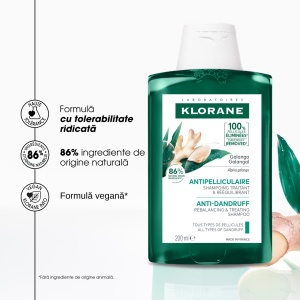 Sampon anti-matreata cu galangal Klorane, 200 ml