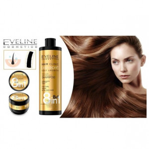 Sampon par Eveline Hair Clinic Oleo Expert Fast Growth 8 in 1, 400 ml