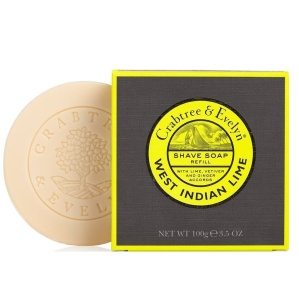 Sapun de ras energizant Crabtree & Evelyn, West Indian Lime, 100 g