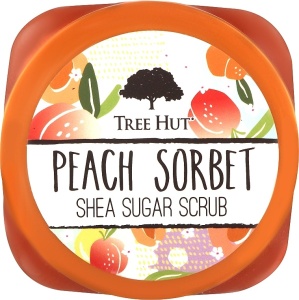Scrub pentru corp Shea Sugar, Peach Sorbet Tree Hut, 510 g