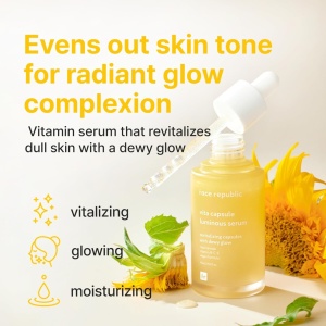 Ser pentru luminozitate si uniformizarea tenului Face Republic, Vita Capsule Luminous Serum, 45 ml