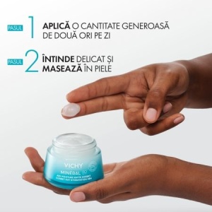 Serbet pentru ten hidratant si matifiant Mineral 89 Vichy, 50 ml