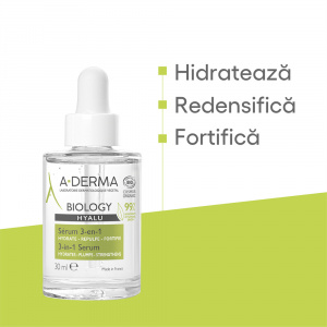 Serum hidratant 3 in 1 Biology Hyalu A-Derma, 30 ml