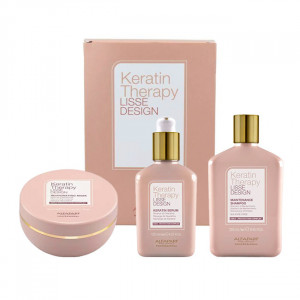 Set Alfaparf Lisse Design Keratin Therapy Maintenance, Sampon 250 ml + Masca 200 ml + Ser 125 ml