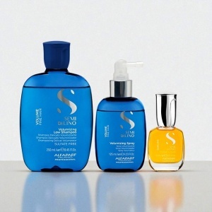 Set Alfaparf Milano Volume Magnifying Sampon 250 ml + Spray 125 ml + Ulei Cristalli Liquidi 15 ml