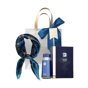 Set Azzure Aoud French Avenue, Apa de Parfum, Unisex 100 ml + Esarfa satinata + Punga cadou