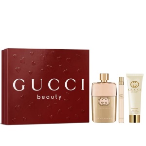 Set Cadou Gucci Guilty, Femei, Apa de parfum 90 ml + Lotiune de corp, 50 ml + Apa de Parfum 10 ml