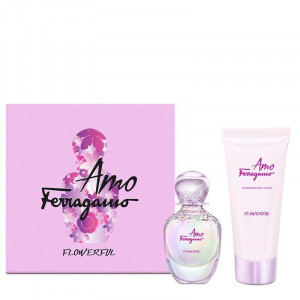Set Cadou Salvatore Ferragamo AMO Flowerful Apa de Toaleta, Femei
