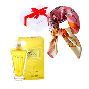 Set cadou Sanelis cu Apa de Parfum Louis Varel My Desire, 100 ml si esarfa