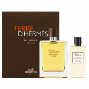 Set Hermes, Terre d'Hermes Eau Intense Vetiver, Barbati: Apa de Parfum, 100 ml + Gel de dus, 80 ml