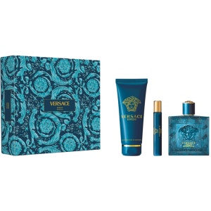 Set cadou Versace Eros Parfum, 100 ml + Gel de dus 100 ml + mini Parfum 10 ml