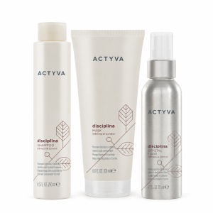 Set de disciplinare Kemon Actyva Disciplina, Sampon 250 ml + Masca 200 ml + Crema 125 ml