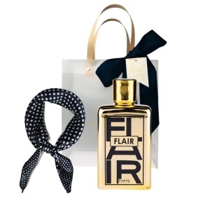 Set Flair Fariis, Apa de Parfum, Femei, 100 ml + Esarfa satinata + Punga cadou