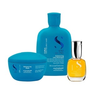 Set pentru par ondulat Alfaparf Milano Curls Sampon 250 ml + Masca 200 ml + Ulei Cristalli Liquidi 15 ml